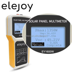 Solar Panel Multimeter ELEJOY EY1600W Voltage 12-60V Max Power 1600W Max Current 60A Measure PV MPPT Power Output